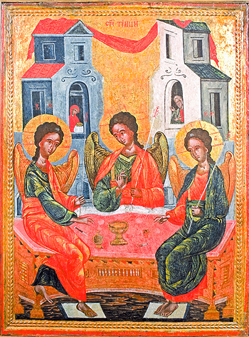 Ветхозаветная Троица. Иконописец Недялко из Ловеча, 1598 г.